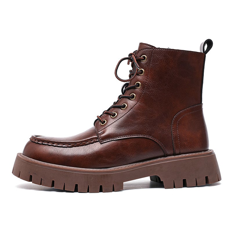 2024 Design Sense Trend Joker British Style Boots Fashion High Sense Martin Boots 86689-R - Image 1